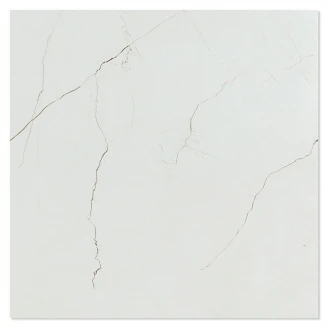 Marmor Klinker Safira Vit Polerad 120x120 cm